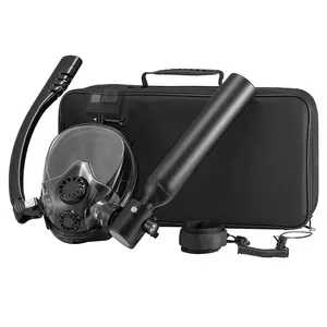 VEVOR VEVOR 0.5L Diving Bottle 32.81ft Diving Depth Rechargeable Diving Snorkel Set Rechargeable Adapter/Hand Pump/No Rechargeable Tools