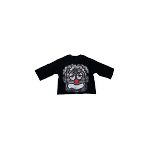 SYNDICATE Brick Cropped Crewneck T-Shirt Top Womenswear Casual Streetwear Summer Tee with Playful Print