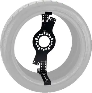 Wheel Fitment Tool and Simulator, Offset Measuring Mockup Tool, Fits 14-22 Inch Rim Diameters and 7-17 Inch Widths, 5-Lug Bolt