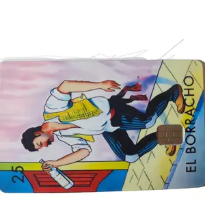 Loteria El Borracho debit card sticker/skin