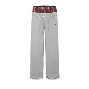 Patchwork Sweatpants Super Baggy Sweatpants