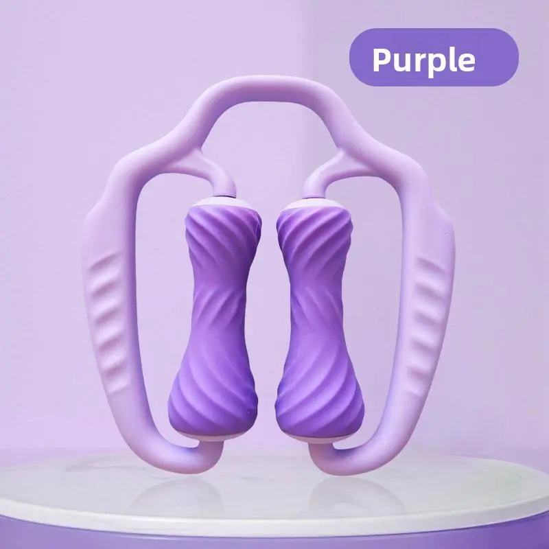 Yoga ring leg pinch device, leg beauty device, new thin calf pinch calf muscle relaxation massage roller leg beauty device Body Care Purple