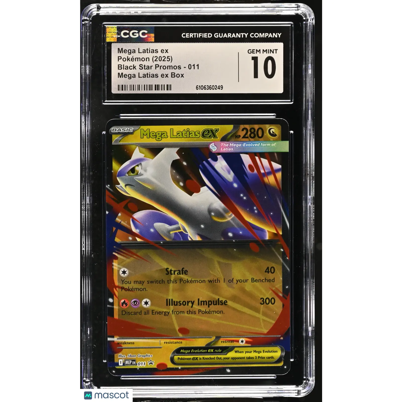 2025 Pokemon Black Star Promos Mega Latias ex #011 CGC 10