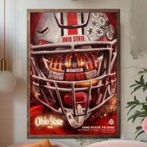 Ohio State Football Poster Game Day Wall Art