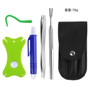 Dog Tick Remover Tool Tick Remover Kit for Cats and Dogs Flea Remover Comb Lice Supplies for Pet Dog Cat Human Horse