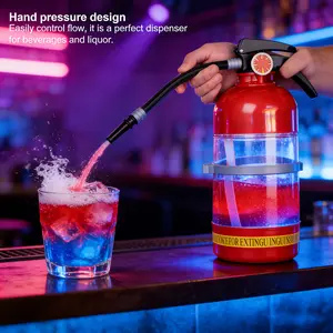 Novelty Beverage Dispenser Fire Extinguisher Shape Drink Pump 1.5L Creative Party Bar Decor Funny Groomsmen Gift Water Container