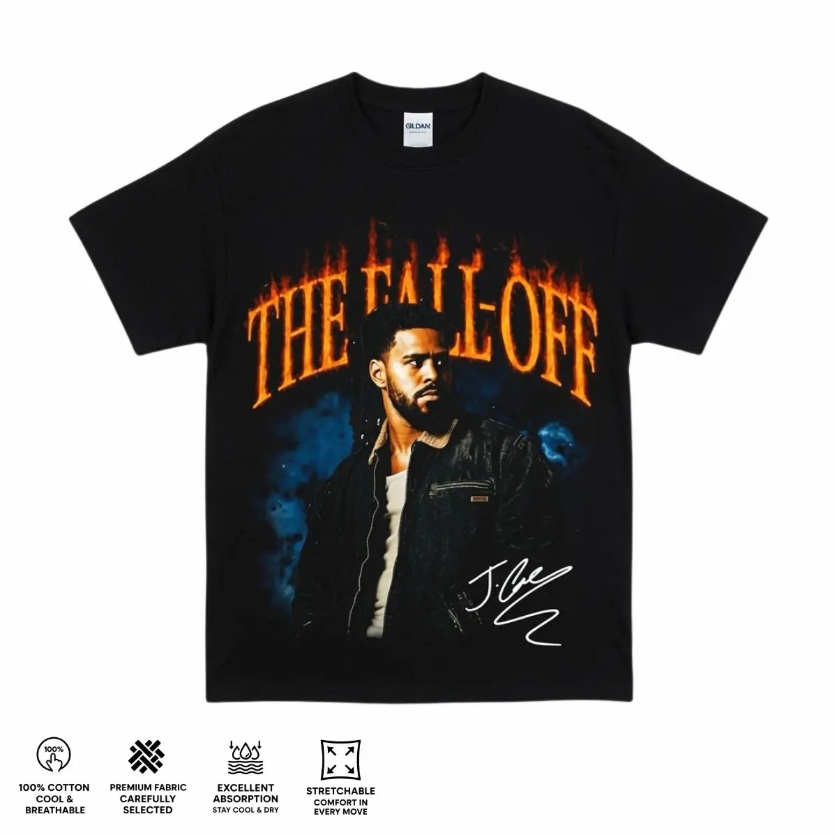 J. Cole - The Fall-Off Tour Graphic For Dreamville High-quality, Disc 29, Disc 39 Hip-Hop Shirt, The Fall-Off Album Jermaine Lamar Cole Fan Graphic Tee, Cole World Music Fan Merch Shirt