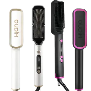 OUDIM Negative Ionic Hair Straightener Comb, six Temperature Settings, Precise Temperature Control, Heats up Fast, auto Shuts Off Comfort