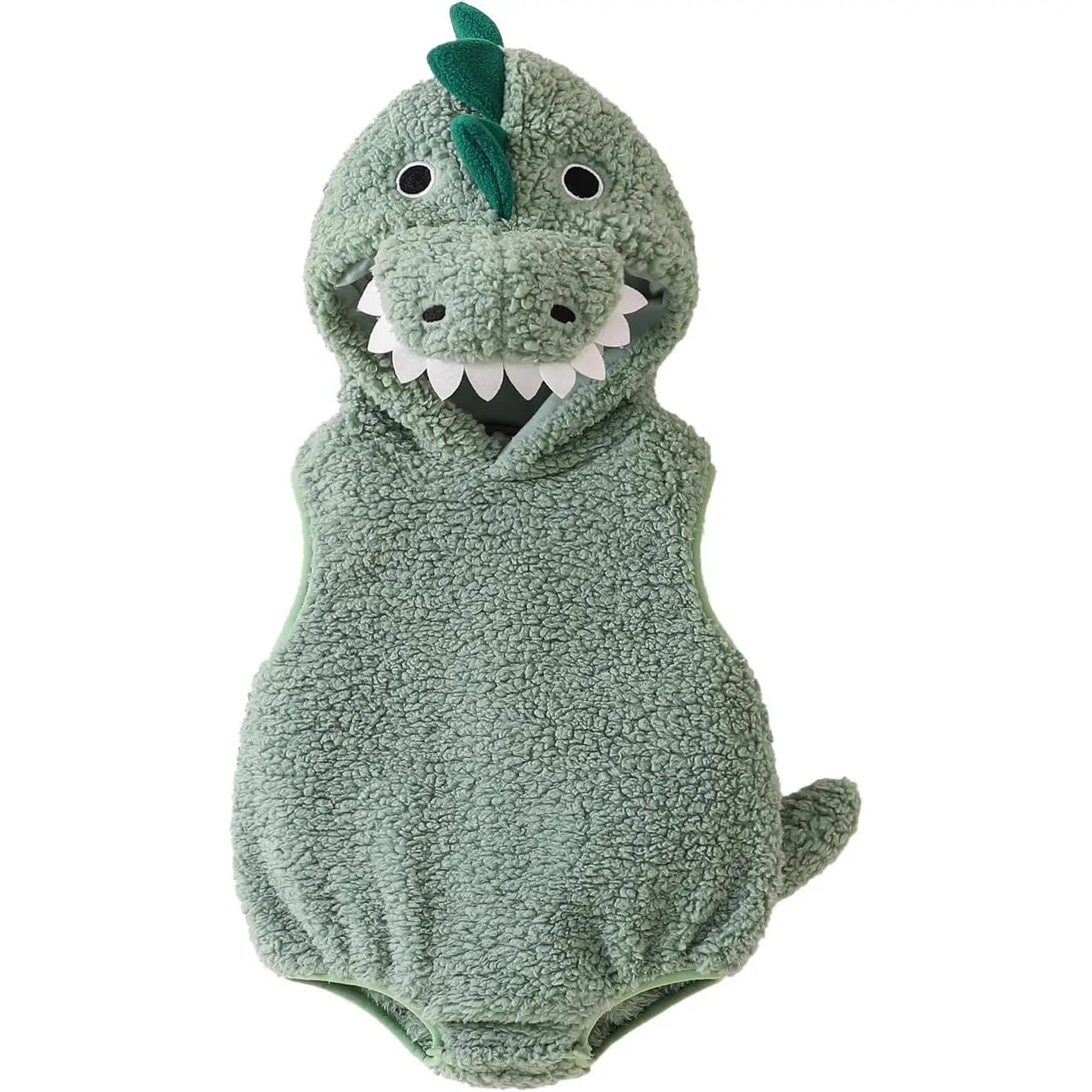 Newborn Infant Halloween Cosplay Clothes, Cute Dinosaur Costume, Baby Boy Girl  Cute Sleeveless Romper with Hat