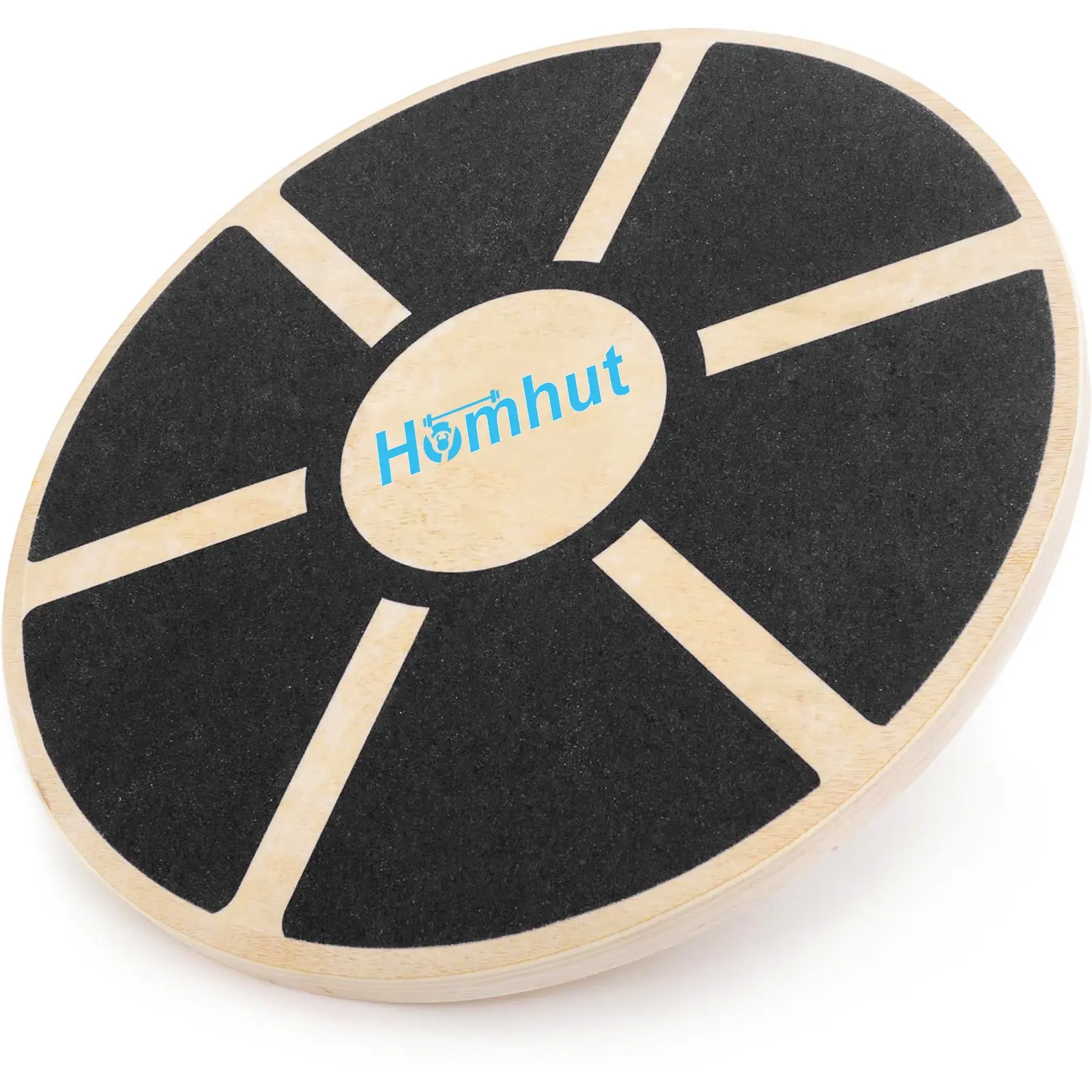 Basics Wood Wobble Balance Trainer Board, Slip Resistant Multi‑Layer Plywood Wobble Board 15.5 Inch 330LBS Capacity, for Dorm Home Gym Exercise Core Strength & Physical Therapy, Back‑to‑School Fall Fitness Essential
