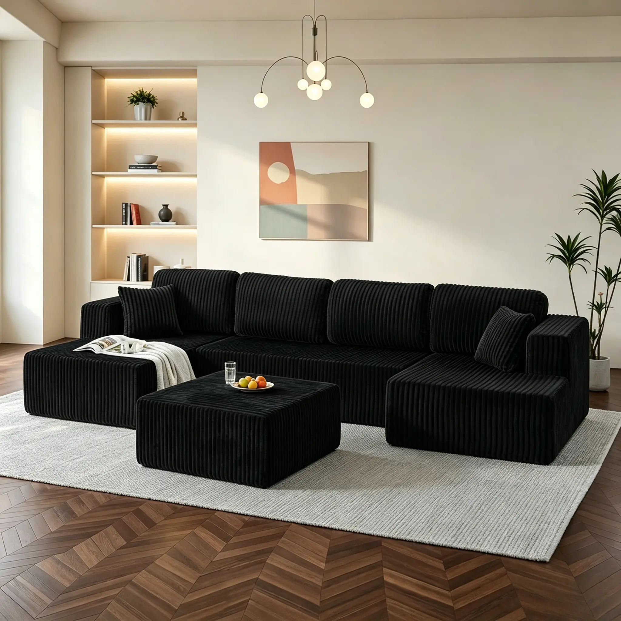 Best-Selling Black + Matching Ottoman