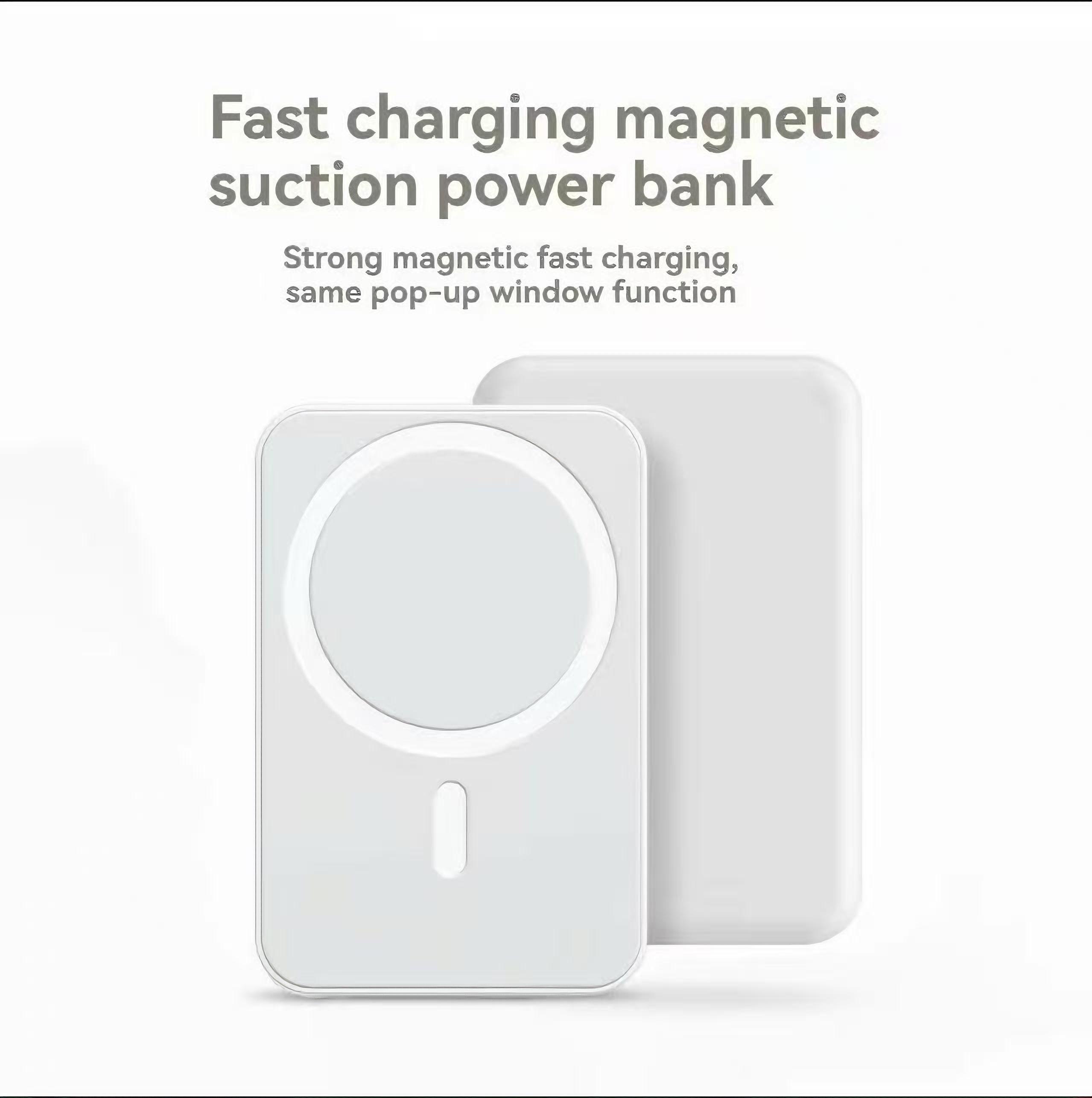 【Upgraded 6-in-1 Power Bank Travel Kit】20W Fast Charge Power Bank, Wireless Charger, Bluetooth 5.3 Earbuds, Type-C & Lightning Cables, Adapter, Enhanced Magnetic Ring, Compact & Portable, Travel Set Compatible with iOS & Android devices，Travel essentials