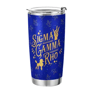 BBGreek Sigma Gamma Rho - 20 oz Stainless Steel Insulated Tumbler  - Official Vendor