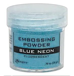 Embossing Powder Blue Neon, 1oz Jar