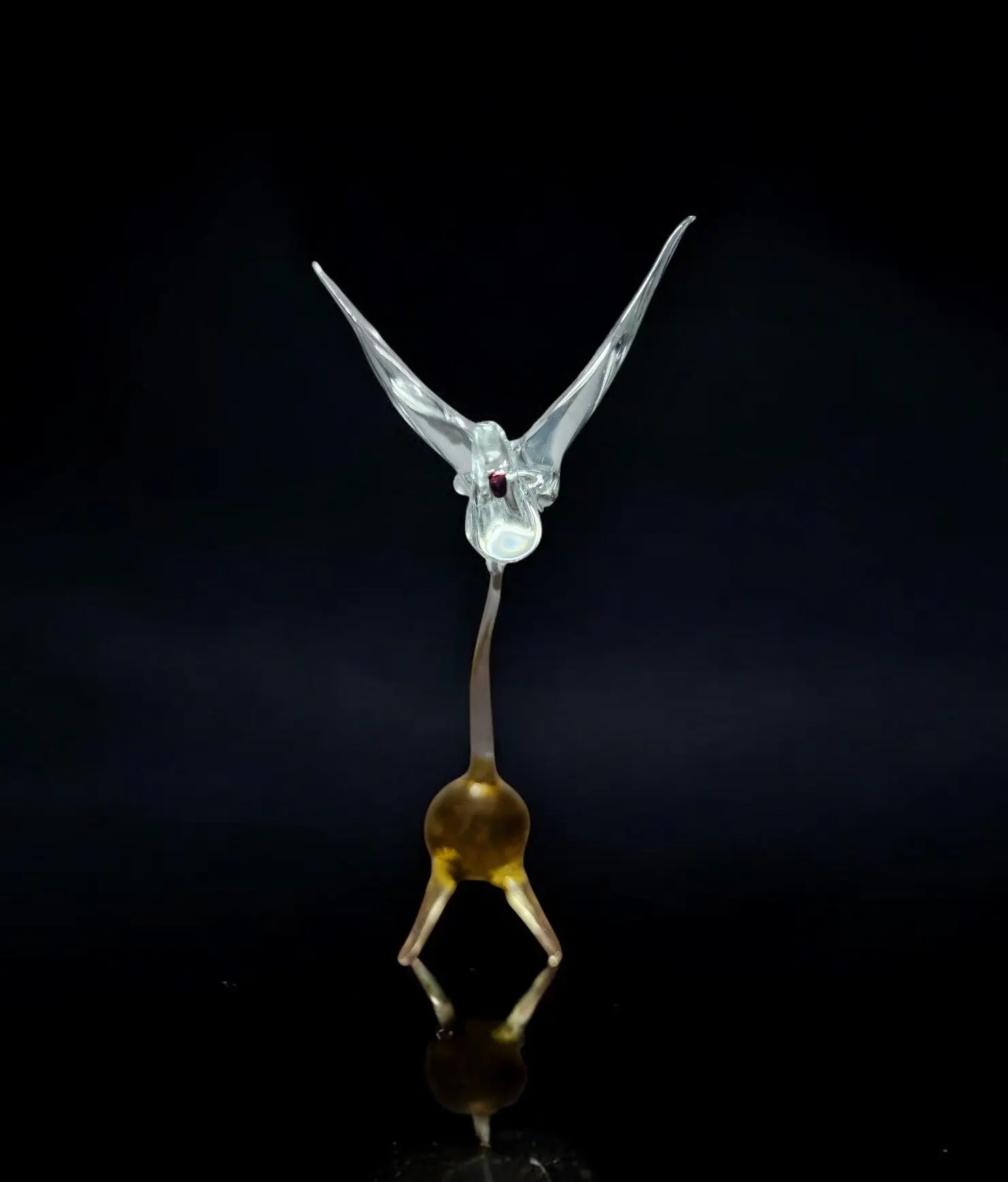 Glass Dove on Perch Figurine, Collectible Glass Dove, Murano Quality Gift At A Fraction Of The Price, Handcrafted In Ukraine