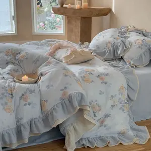 Millie Lace Ruffle Floral Bedding Bundle