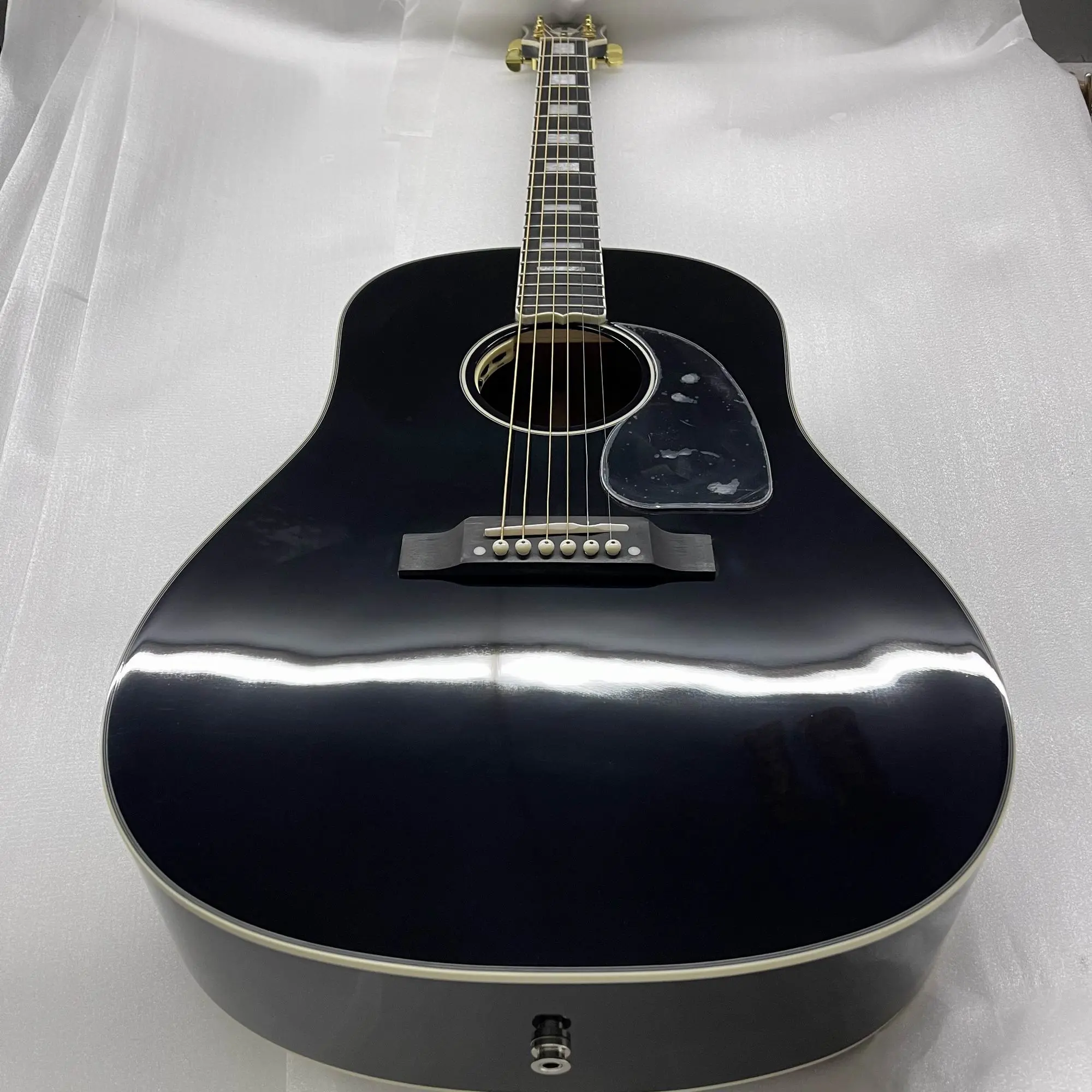New Gibson J45  Acoustic Electric Guitar B1g Loaded 41# Solid Spruce Top Bone Nut Saddle In Black