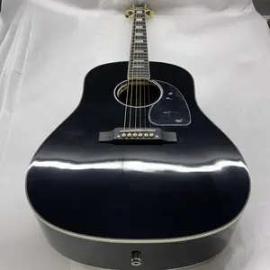 New Gibson J45  Acoustic Electric Guitar B1g Loaded 41# Solid Spruce Top Bone Nut Saddle In Black