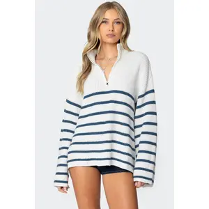 Oversized Quarter Zip Sweater