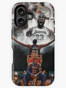 Basketball Sport LeBron James Phone Case - The King iPhone Case Compatible with iPhone X, 11, 12, 13, 14, 15, 16, 17