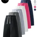 4 Pack Men’s Summer Sports Shorts — Breathable shorts for running, workouts, fitness, and everyday casual wear; 7/8 length men’s shorts