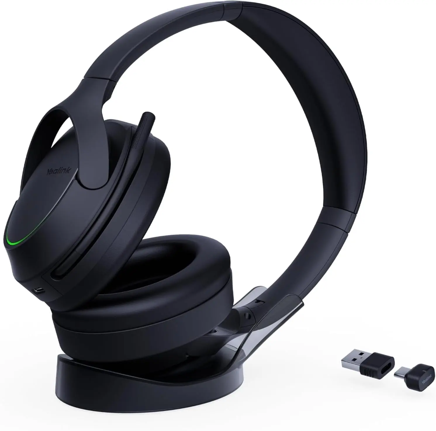 Yealink BH78 Wireless Bluetooth Computer Headset with USB-C/USB-A Charging Stand
