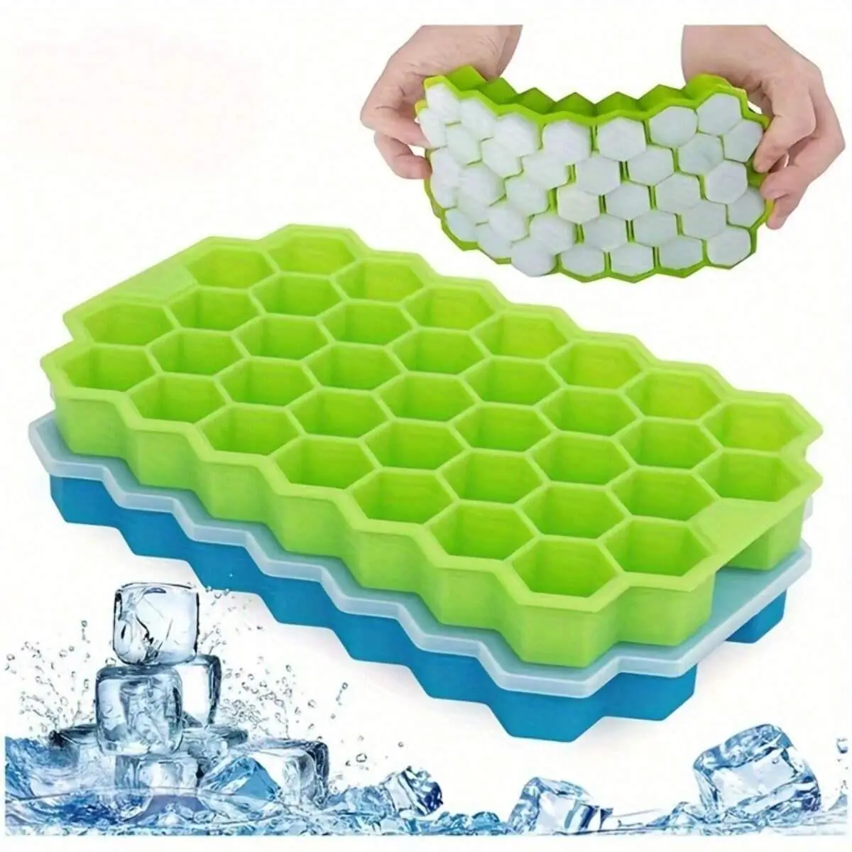 Silicone Honeycomb Ice Cube Mold, 1 Count Multi-grid Ice Cube Tray, Ice Tray for Freezer, Kitchen Accessories, Home Accessories