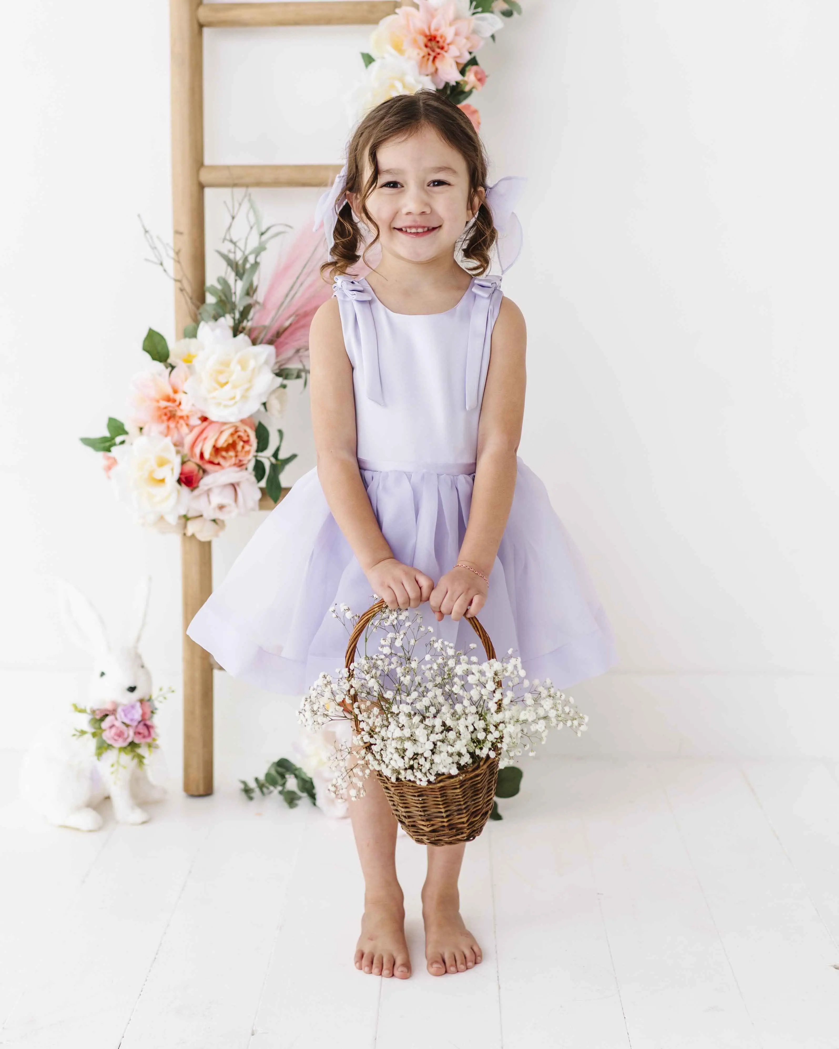 Lilac Satin Dress
