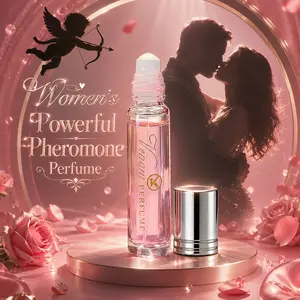 Women's Pheromone Roll-On Perfume to Enhance Attraction, Long Lasting Floral Woody Fragrance for Her, Romantic Scent, 10ml / 0.338oz, Floral Scents