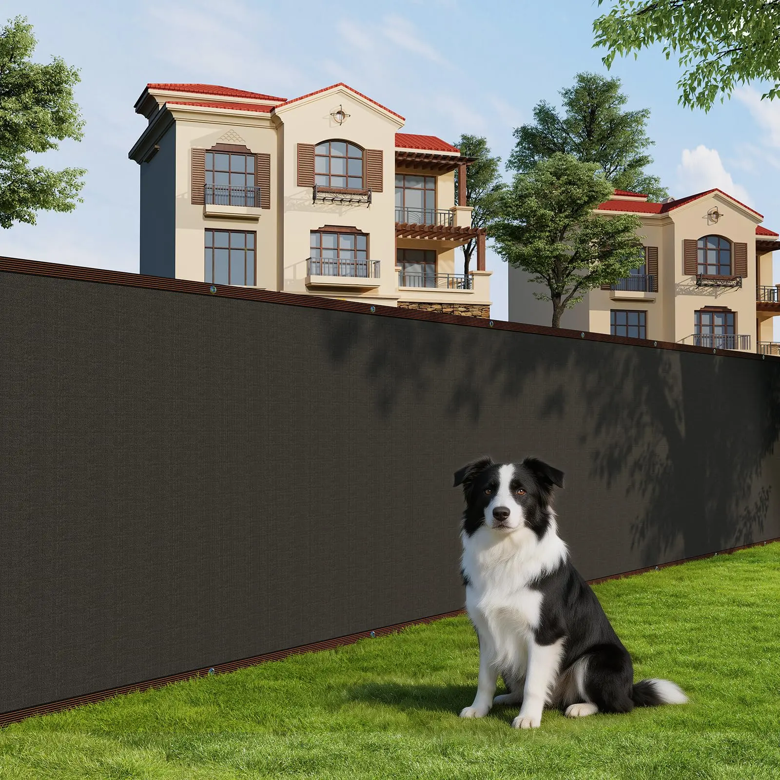 HDPE 180 GSM Garden Privacy Net - 5x50 ft Privacy Screen, Garden Privacy Net Shade Cloth, Cover Garden Fence Netting, Privacy Mesh for Garden