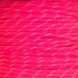 Neon Pink Reflective 550 Paracord