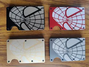 Spiderman Slim Minimalist RFID Wallet with Money Clip-Minimalist Design, RFID Protection, Money Clip Feature