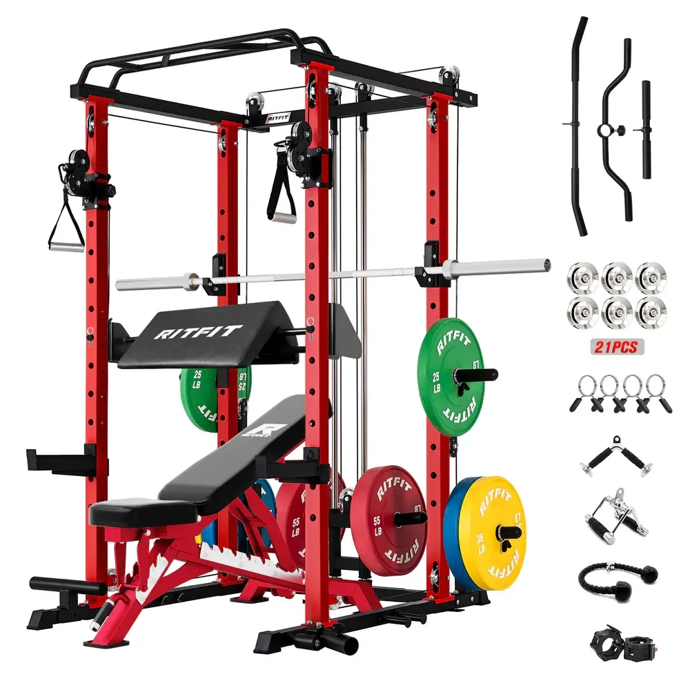 Red Package(Red Bench and 320lbs Plates)