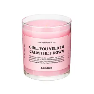 CALM THE F DOWN Luxe Floral Scented Candle by Candier CALM THE F DOWN Luxe Floral Scented Candle by Candier