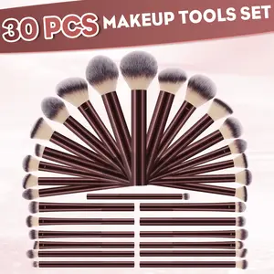 30pcs Makeup Brush Set, Face Makeup Brushes, Soft and Skin-friendly, Portable Makeup Tools for Beginners
