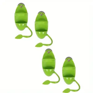 4pcs Bird Parrot Cuttlebone Holder with Perches, Cuddle Bone Feeding Racks, Cuttlefish Bone with Holder, Pet Bird Supplies