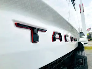 Tacoma Tailgate Letter Inserts (2016–2023) – Black & Red Upgrade | 5 Min Install