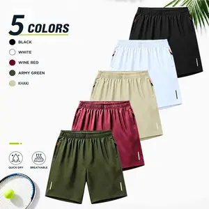 5 Pack Solid Color Casual Breathable Athletic Shorts, Quick Dry & Comfortable, Suitable for Sweat-Inducing Sports Like Basketball, Soccer, Football, Fishing, Cycling, Outdoor Activities vacation  outfits