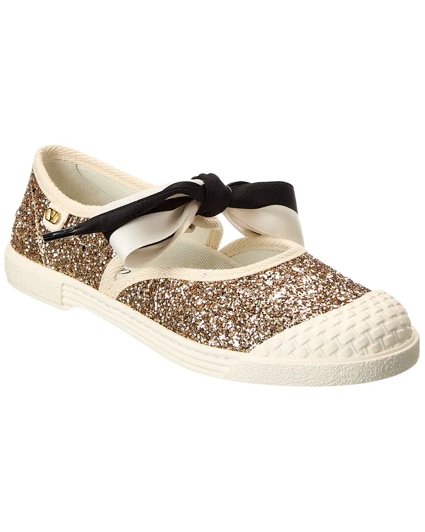 Valentino Bay By Bay Glitter Ballerina Sneaker