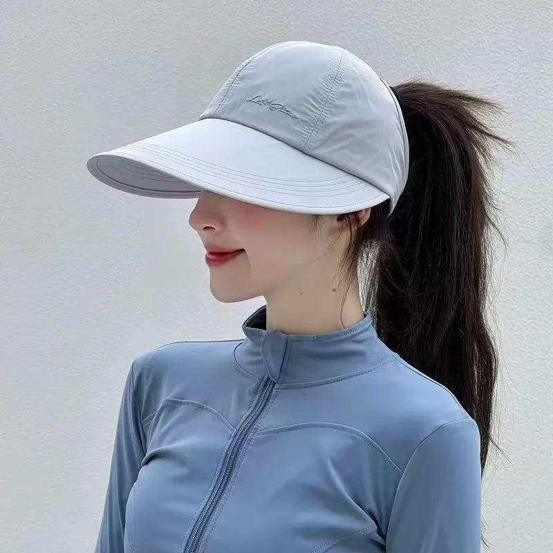 2-pack of spring/summer sun-protective baseball caps, unisex, lightweight and adjustable, Velcro closure, wide brim, suitable for all seasons, elastic design.