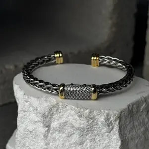 Soft Edge Mix Metal Bracelet