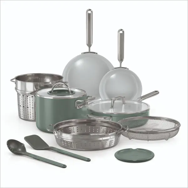 Ninja NeverQuit 12-Piece Ceramic Cookware Set - CQ19012