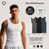 Haus | Premium Ultra-Soft Cotton Fitted Tanks 3 Pack / 6 Pack