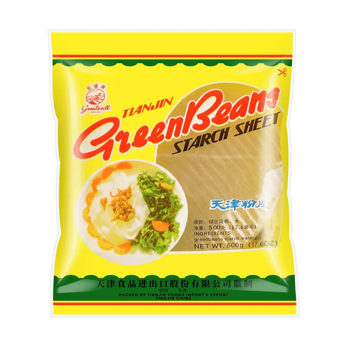 GREAT WALL Tianjin Green Bean Starch Sheets, 17.6oz