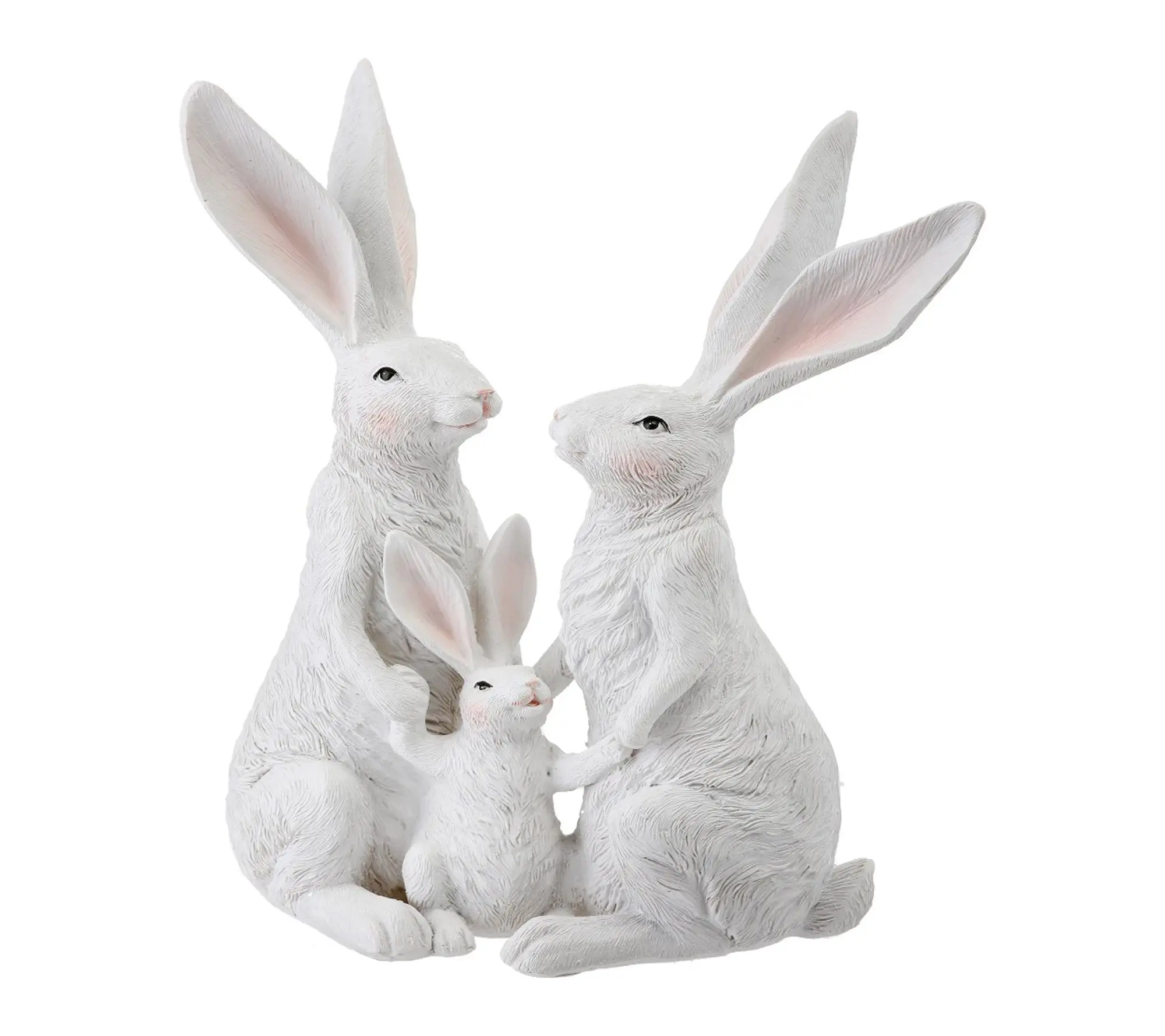RC Home Decor-9.5"White Bunny Family Figurine - Easter Decor