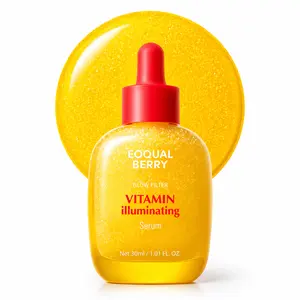 EQQUALBERRY Vitamin Illuminating Serum – Niacinamide 4% & Vitamin C Face Serum with Hyaluronic Acid & Vitamin E, Brightening Serum, Micro-Infusion Wrinkles & Dark Spots Hydrating Anti-Wrinkle Facial Serum Bundle Korean Skincare Firming Neck Renewal