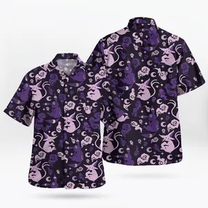 2026 Hot Hawaiian Sets PKM [FREESHIP] Fresh Summer – Youthful – Anime PKM Espeon and Umbreon Purple Night Hawaiian Shirt