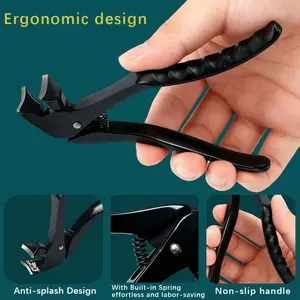Ergonomic Extended Handle Nail Clippers, Easy-To-Use Pedicure Tool for Seniors & Adults, Comfortable Nail Trimming Device