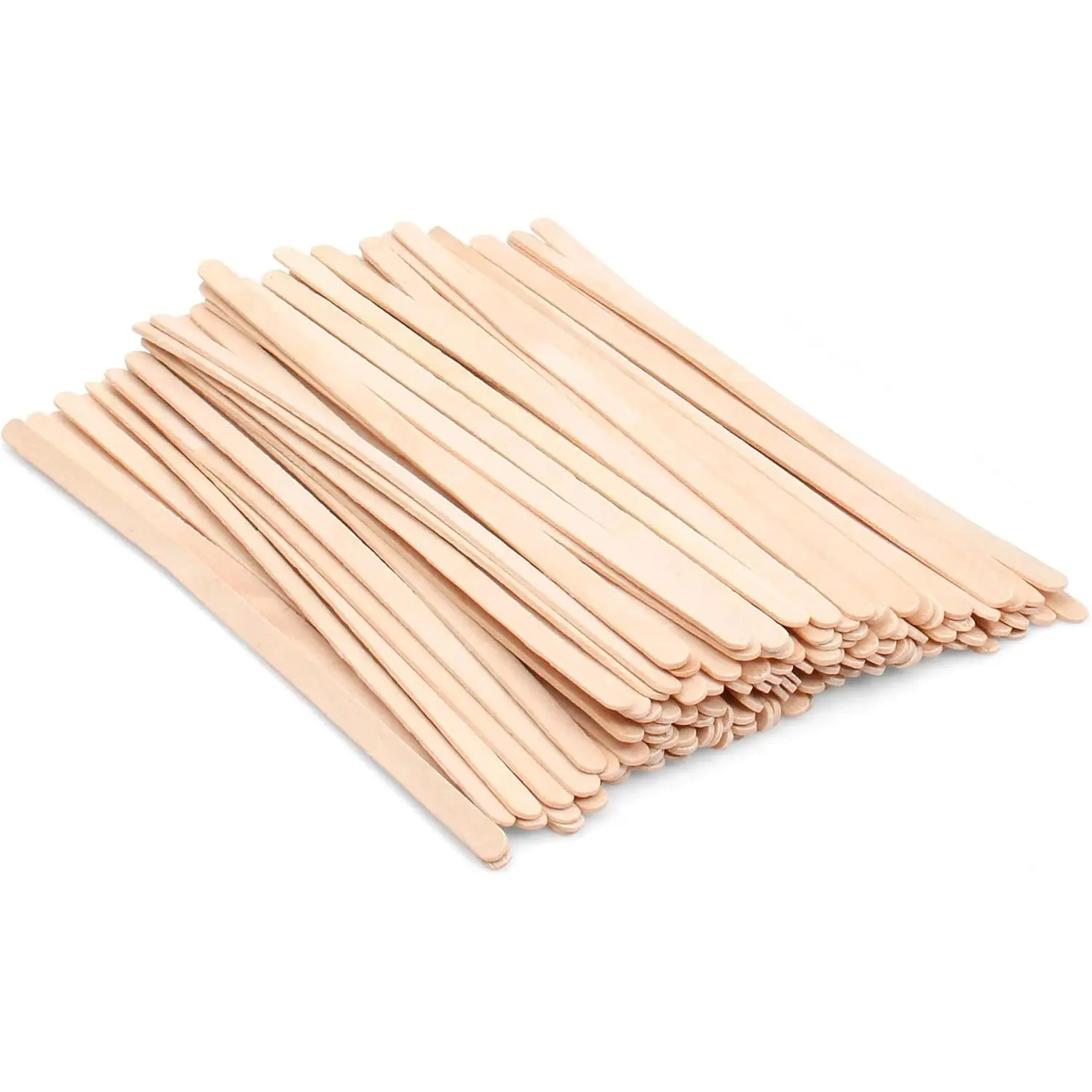 Wooden Coffee Stirrers - 7.5 Inch 100pcs Disposable Birch Wood Coffee/Beverage Stir Sticks Swizzle Drink Sticks Coffee Bar Accessories