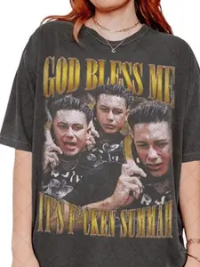 Retro 90's God Bless Me It's FCken Summah T-Shirt, Summer Party Fan Bootleg Tee T-Shirt, Gift For Women and Man, Crewneck, Streetwear Tshirt